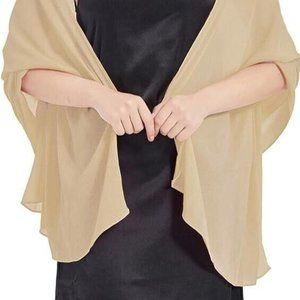 Ciormis 100% Cotton Beige Scarf & Shawl Wraps Scarves Lightweight for Women